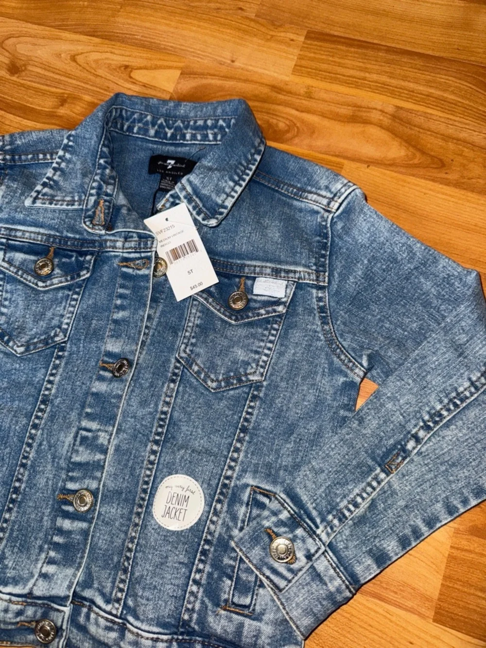 NWT 7 for all mankind kids 5T toddler girls/unisex Jean jacket‎